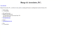 Tablet Screenshot of burgecpa.com